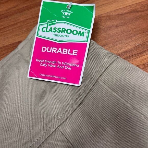 Classroom Uniforms Girls Kid Khaki Pleated School Uniform Skirts Size 7/8 NWT - Picture 3 of 5